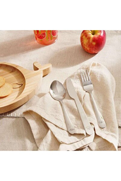 PAN HOME Essentials 3-Piece Kids Cutlery Set - Chrome