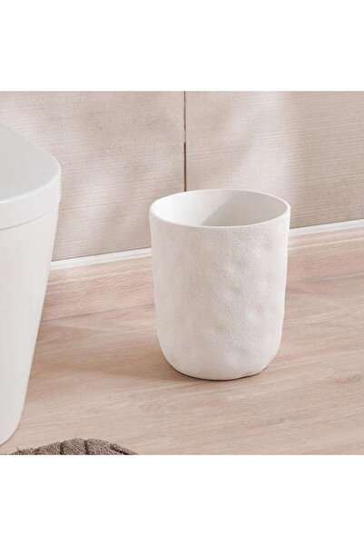 PAN HOME سلة نفايات كريست ذات ملمس خاص 22x22x25 سم - كريمي
