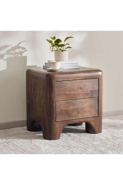 PAN HOME Oregon Night Stand Wood - Walnut