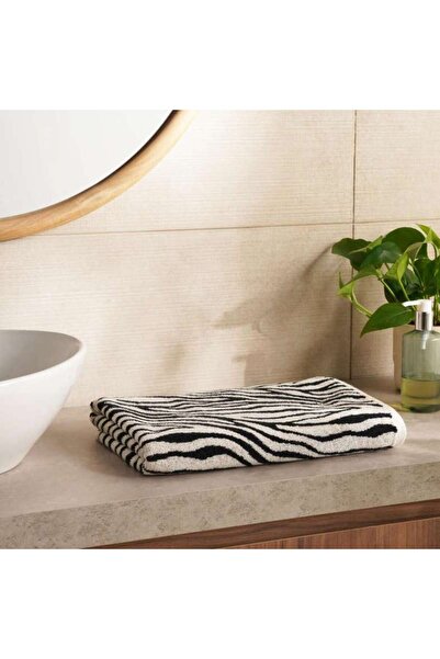 PAN HOME Mirage Pattern Bath Towel 70x140cm-Black