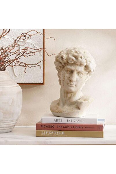 PAN HOME David Polyresin Decor Sculpture 20x18x29cm - Beige