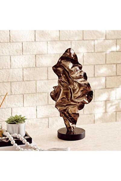 PAN HOME Callisto Metal Decor Sculpture With Granite Base 22x14x45cm - Antiqu...