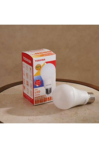 PAN HOME لمبة توشيبا E27 LED بقوة 9 واط، 730 لومن، 3000 كلفن، أبيض دافئ
