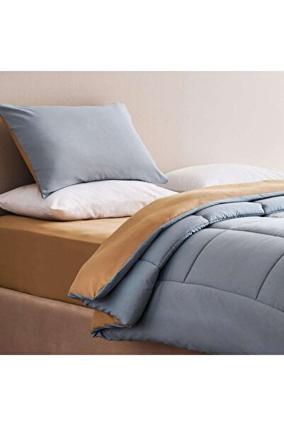 PAN HOME Everyday 2-piece Reversible Single Comforter Set 135x220cm - Metalli...