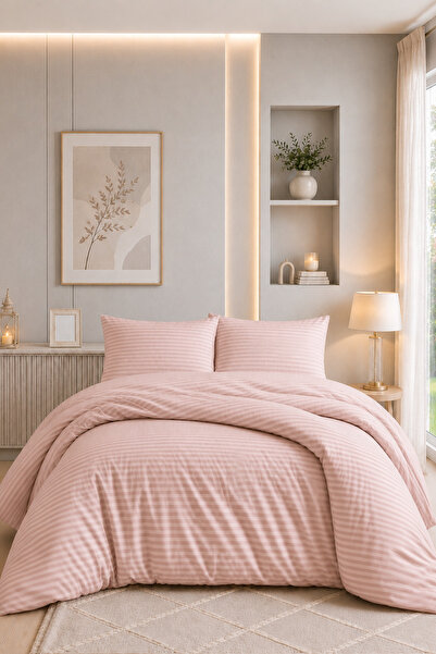 Formeya Modernes Design, gestreiftes, elastisches Bettlaken, Doppelbett-Bettb...