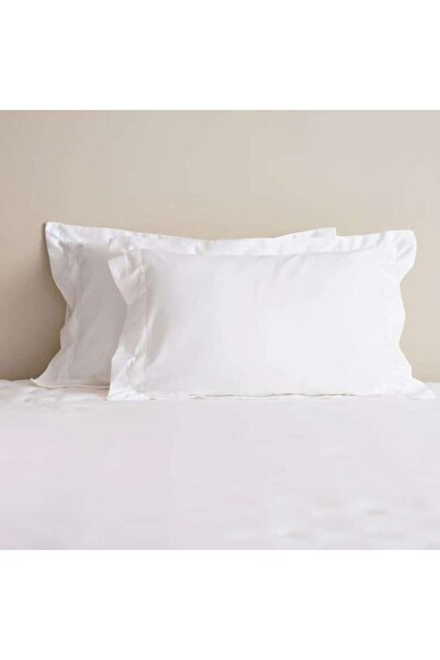 PAN HOME Luxe Cotton Tencel 2-piece Oxford Pillow Case Set 50x75+5cm - White