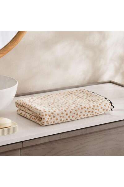 PAN HOME منشفة يد سافانا دوت 70x140 سم - بيج