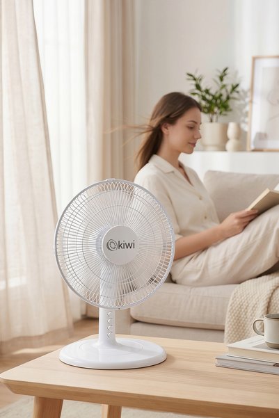 Kiwi KFAN-7625 Masaüstü Vantilatör | 30 cm & 5 Kanat & 3 Kademe & Salınım