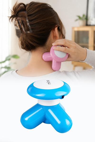 omilife Mini Elektrikli Masaj Aleti Boyun Sırt Bacak Omuz Taşınabilir Üç Ayak...