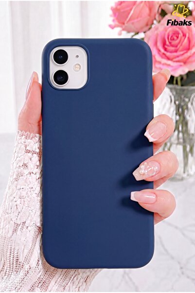 Fibaks iPhone 12/12 Pro Kılıf Lansman Içi Kadife Soft Yumuşak Dokulu Liquid S...