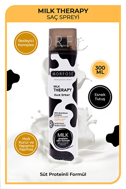 Morfose Milk Therapy Saç Spreyi 300 ml - Saça Şekil Veren Saç Bakım Spreyi