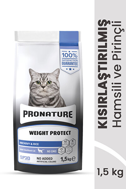 Pronature Kısırlaştırılmış Yetişkin Kuru Kedi Maması (Weight Protect) - Hamsi...