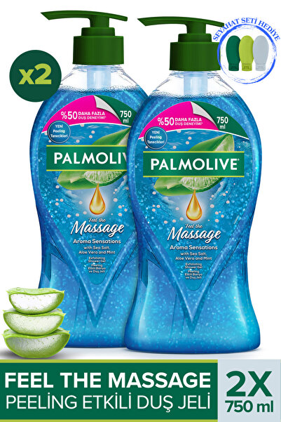 Palmolive Aroma Sensations Feel The Massage Peeling Etkili Duş Jeli 750 ml X2...