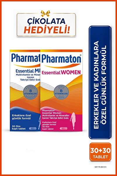 Pharmaton Men & Women Çikolata Hediyeli