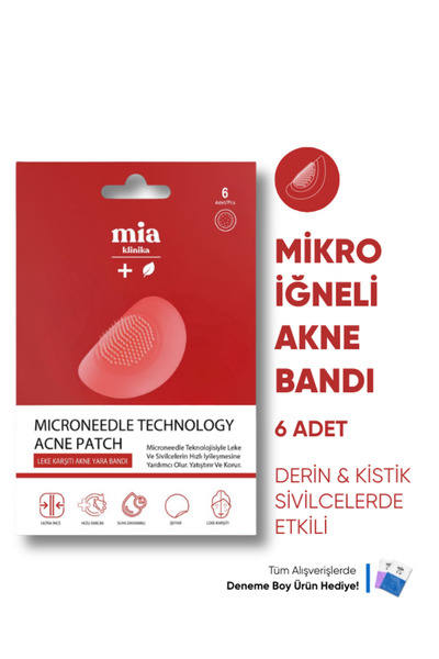 mia klinika Leke Karşıtı Mikro İğne Teknolojili Akne Bandı