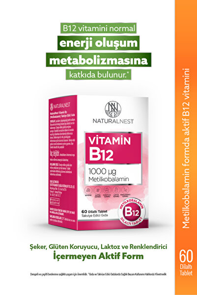 Naturalnest Vıtamın B12 60 Tablet