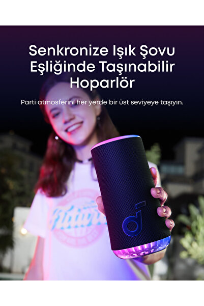 Anker Soundcore Glow Hoparlör, Siyah - A3166