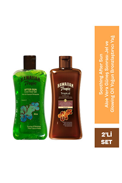 Hawaiian Tropic Yoğun Bronzlaştırıcı Yağ ve Aloe Vera E Vitamini Ve Tropik Bi...