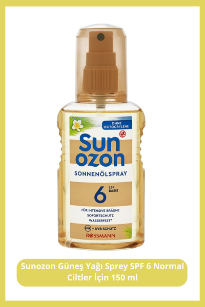 SunOzon Güneş Yağı Sprey Spf 06 150 ml