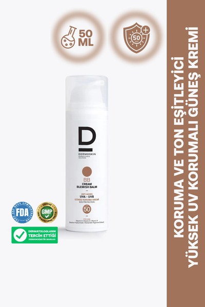 Dermoskin Bb Cream Blemish Balm Spf50+ |   Colorful Sunscreen |   Anti-Aging ...