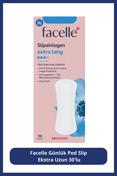 Facelle Slip Ekstra Uzun 30 Adet Günlük Ped
