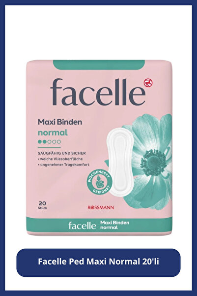 Facelle Normal Kanatlı Maxi Ped 20 Adet