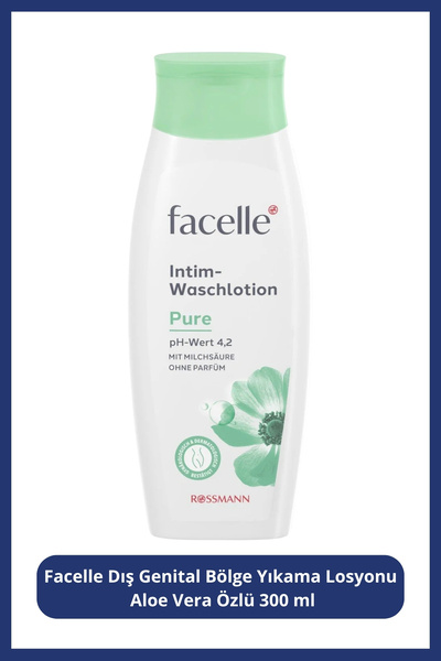 Facelle Dış Genital Bölge Yıkama Losyonu Aloe Vera Özlü 300 Ml