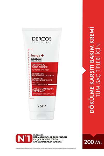 Vichy Dercos Energisant Saç Dökülmesi Karşıtı Saç Kremi 200 ml 3337875678094