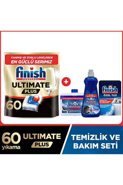 Finish Ultimate Plus Bulaşık Makinesi Deterjanı Kapsül Tablet 60 Adet + Temiz...