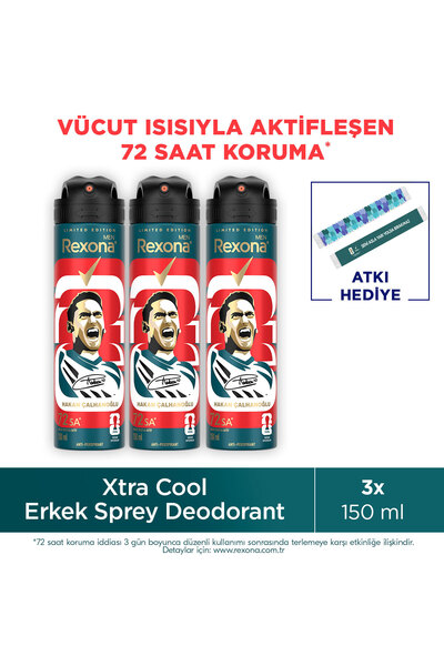 Rexona Men Erkek Sprey Deodorant Champions 72 Saat Kesintisiz Üstün Koruma 15...