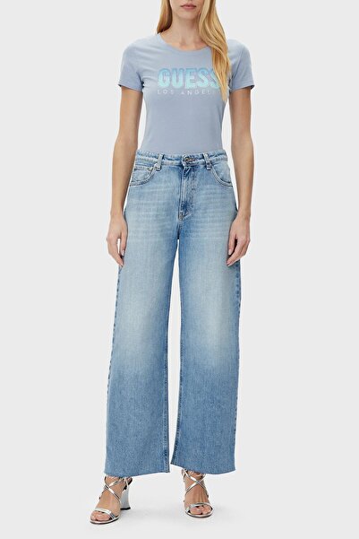 Guess Damen T-Shirt Blau W5GI14J1314