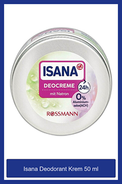 ISANA DEODORANT KREM 50ML SODYUM KARBONATLI