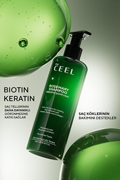 The Ceel Biberiye Saç Bakım Şampuanı | Keratin, Biotin, Hidrolize Kolajen Özü 250 ml
