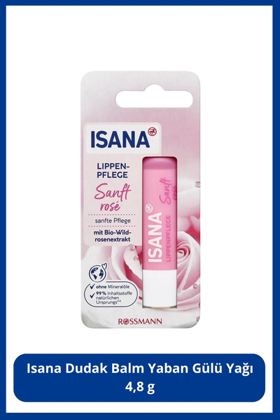 ISANA Yaban Gülü Yağı Dudak Balm  4,8 gr
