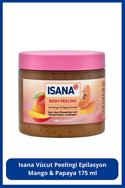 ISANA مقشر الجسم 175 مل لإزالة الشعر بالمانجو والبابايا