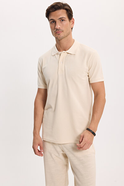 Tudors Ανδρικό μπλουζάκι Slim Fit, 100% βαμβακερό, κοντομάνικο, με λαιμόκοψη ...