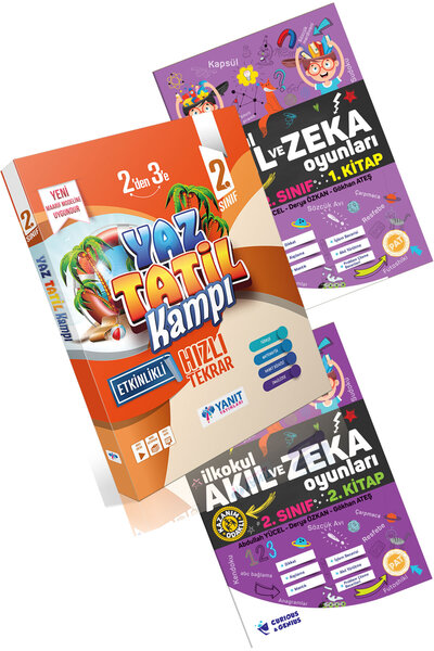 Yanıt Yayınları 2. Sınıf Yaz Tatil Kampı + Pat Akıl ve Zeka Oyunları Seti