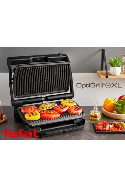 TEFAL شواية أوبتي جريل+ إكس إل الذكية بقوة 2000 واط مع 9 برامج GC7278G1