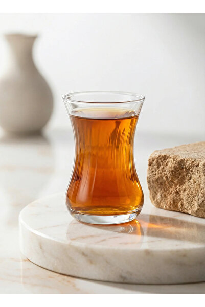 LAV Demet Cam Çay Bardağı 6 Kişilik 135 ml