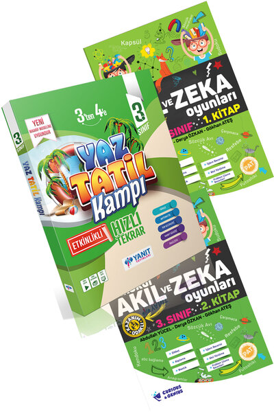 Yanıt Yayınları 3. Sınıf Yaz Tatil Kampı + Pat Akıl ve Zeka Oyunları Seti