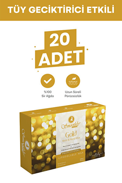Smoothly Gold Kalıp Ağda 500 g. x 20 adet Pudralı Kalıp Ağda