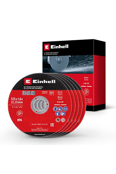 Einhell 5 Parça İnce Metal Kesme Diski Seti Ø 125 mm - 49711522