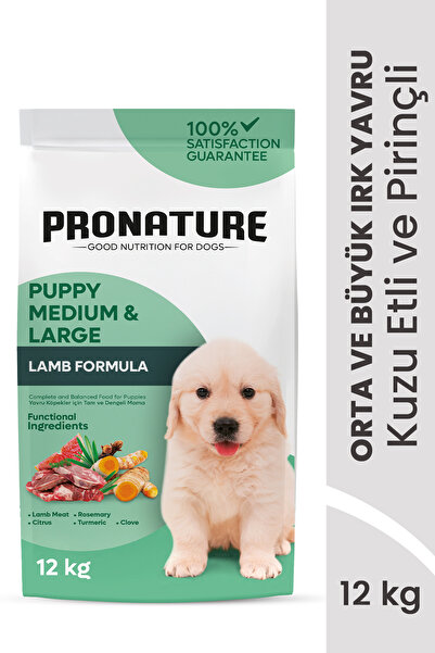Pronature Orta ve Büyük Irk Yavru Kuru Köpek Maması (Daily Growth) - Kuzu Etl...