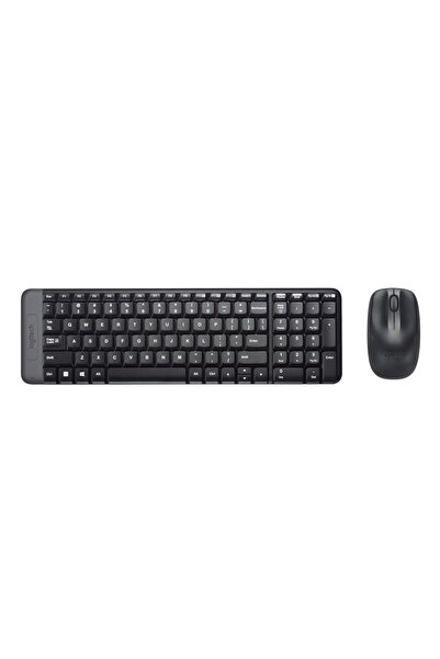 logitech MK220 Kablosuz Türkçe Q Klavye Mouse Seti, Siyah 920-003163
