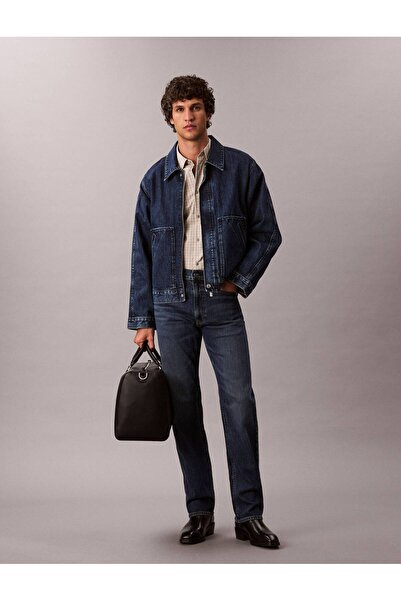 Calvin Klein STNDRD STRGHT OIL SLICK JEAN - Džíny s efektem olejového lesku