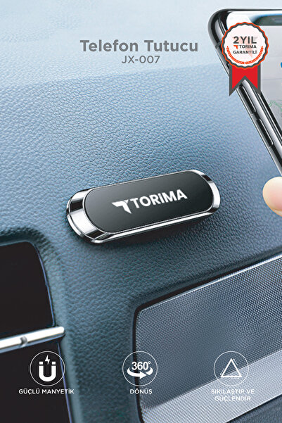 Torima Telefon Tutucu Çok Amaçlı Manyetik Araç İçi Oto Aksesuarları JX007 Gümüş