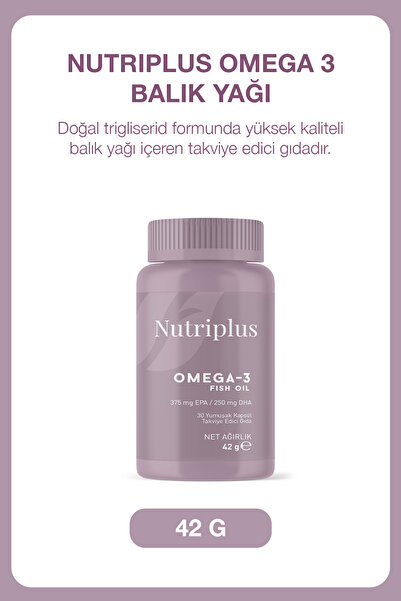 Farmasi Nutrıplus Omega 3 Balık Yağı 30 Yumuşak Kapsül