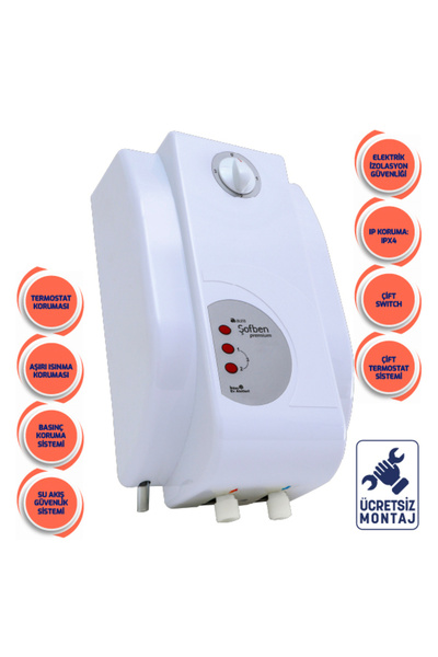 AURA Premium Elektrikli Banyo Şofbeni 105pr ( Montaj Dahil )