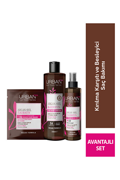 Urban Care Argan Yağı & Keratin Kolay Kırılan Yıpranmış Saçlara Özel Saç Bakı...