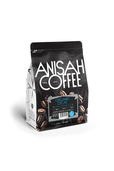 Anisah Coffee قهوة عضوية منزوعة الكافيين ومفلترة |   250 جرام |   مياه سويسري...